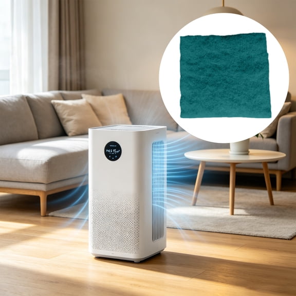 MERV 6 G4 Blue Polyester Filter Media Washable Reusable HVAC Filter Pet Hair Pollen Air Filter Purifier Range Hood Vent Filter Air Conditioner Vent Filter High Airflow Furnace Filter Pad