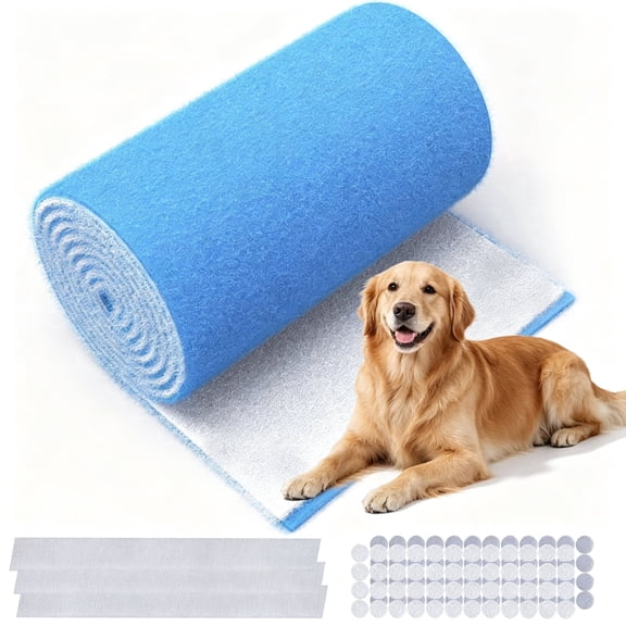 WAWINY MERV 8 RV & Home AC Vent Filter, 12"X100" Electrostatic Vent Filter for Home , Wall, Ceiling, Refrigeration, HVAC Furnace
