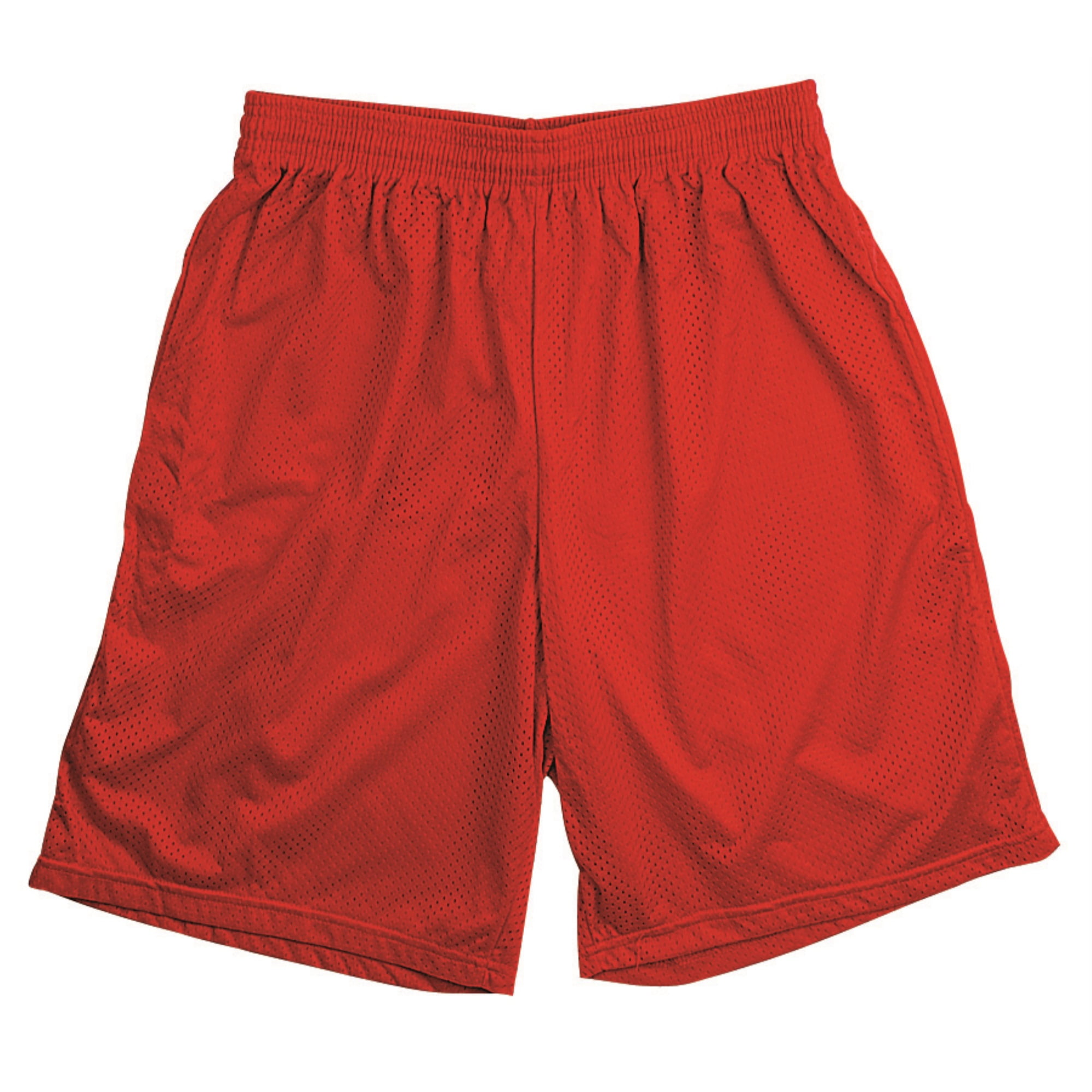 MESH SHORTS-ADULT-L-RED - Walmart.com