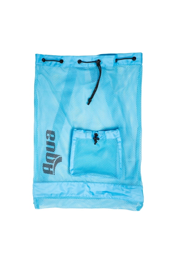 Aqua Dolfino Mesh Swimwear Bag with Shoulder Straps, Blue