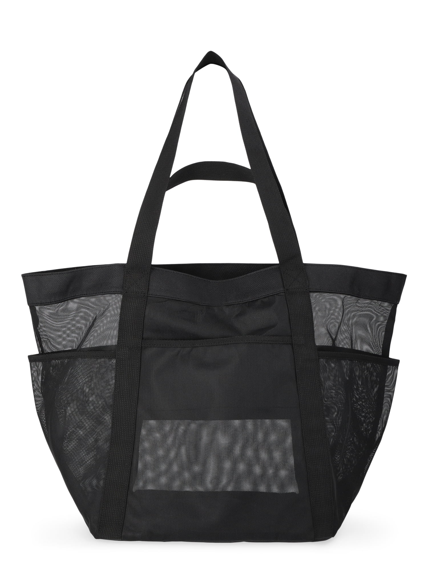 No Boundaries Women's Mesh Tote Bag, Black