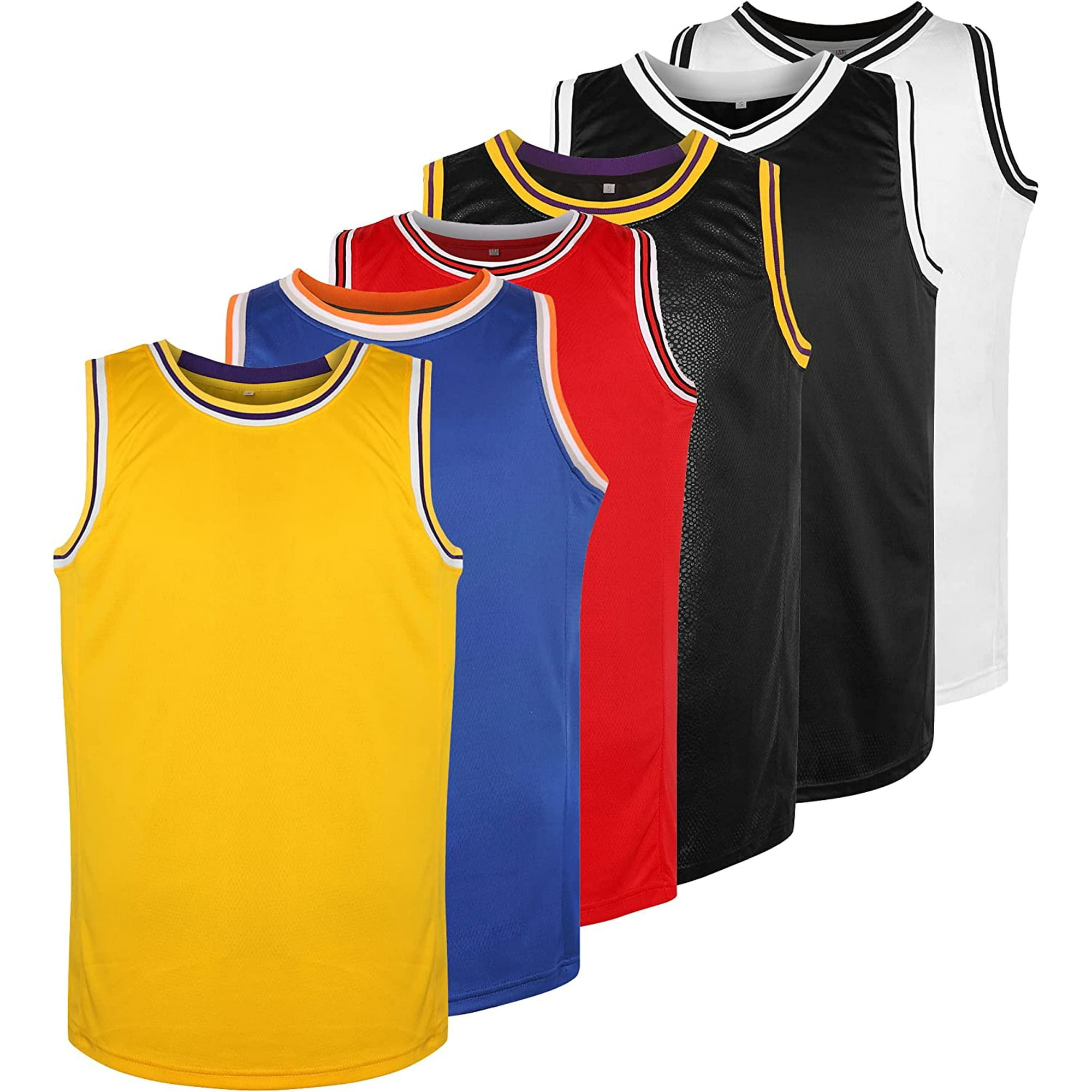 MESOSPERO Blank Basketball Jersey 90S Hip Hop Clothing for Party,Mens Plain  Mesh Athletic Practice Sports Shirts S-3XL 