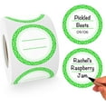 thumbnail image 1 of MESS Dissolvable Canning Labels for Jars  200 Dissolvable Mason Jar Labels - Dissolvable Food Labels for Containers - Jam Homemade Canning Jar Labels Stickers - Removable Mason Jar Labels 2" Lime, 1 of 9