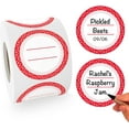 thumbnail image 1 of MESS Dissolvable Canning Labels for Jars  200 Dissolvable Mason Jar Labels - Dissolvable Food Labels for Containers - Jam Homemade Canning Jar Labels Stickers - Removable Mason Jar Labels 2" Red, 1 of 8