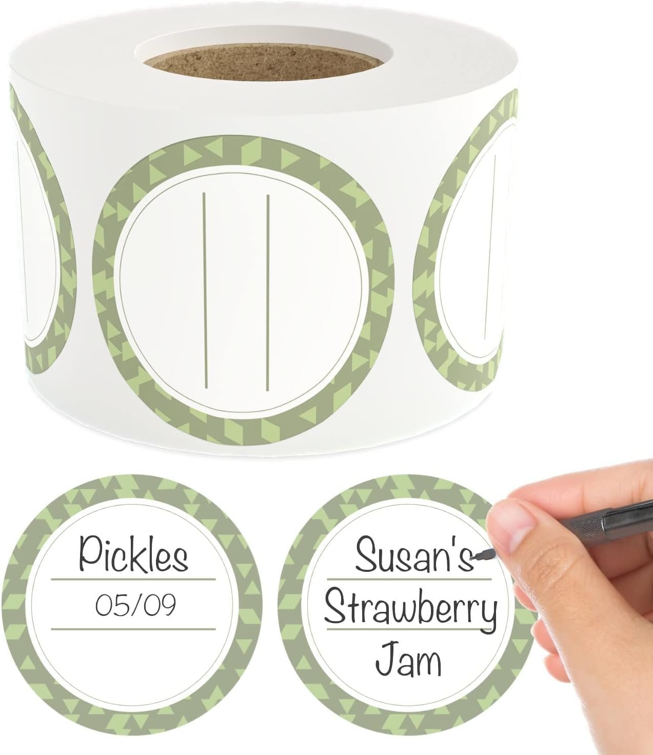 MESS Dissolvable Canning Labels for Jars  200 Artichoke Dissolvable Mason Jar Labels