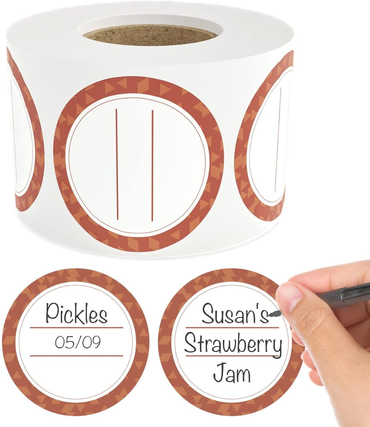 MESS Dissolvable Canning Labels for Jars  200 Chestnut Dissolvable Mason Jar Labels