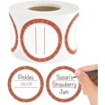 thumbnail image 1 of MESS Dissolvable Canning Labels for Jars  200 Chestnut Dissolvable Mason Jar Labels, 1 of 8