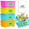 thumbnail image 1 of MESS Labels for Storage Bins – 50 Waterproof Vinyl Pantry Organization Labels – 6x4 in – Green, 1 of 7