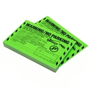MESS Parking Violation Stickers - 100 Multi-Reason Stickers - 5 in x 8 in - Green