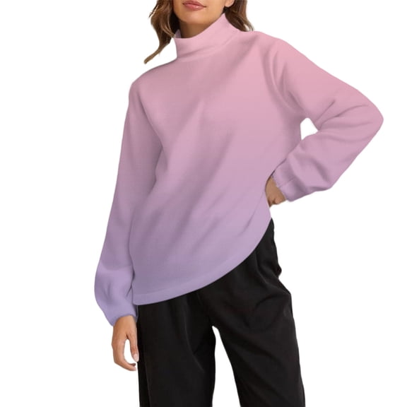 MESSUEN Baggy Sweatshirt for Women Thick Sweatshirts for Women Going Out Tops for Women Sweatshirt for Women Fall Shirts Women Cute Long Sleeve Top Cute Sweatshirts for Women Pink 1 M