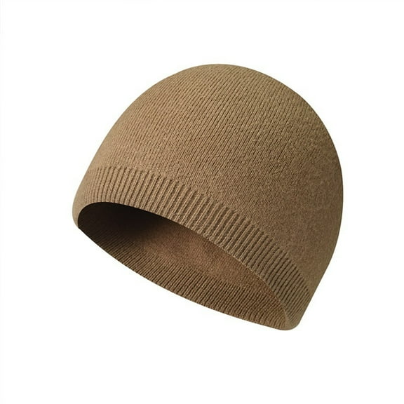 MESSUEN Beanie Hat Men Summer Beanies Brimless Caps for Women Skull Hat No Brim Hats for Women Caps for Men No Brim Hats for Men Khaki One Size