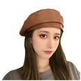 thumbnail image 1 of MESSUEN Beret Hat Newsboy Cap for Women Berets for Girls Women's Winter Hats Womens Winter Hat Hair Berets for Women Newsboy Hats for Women Brown One Size, 1 of 9
