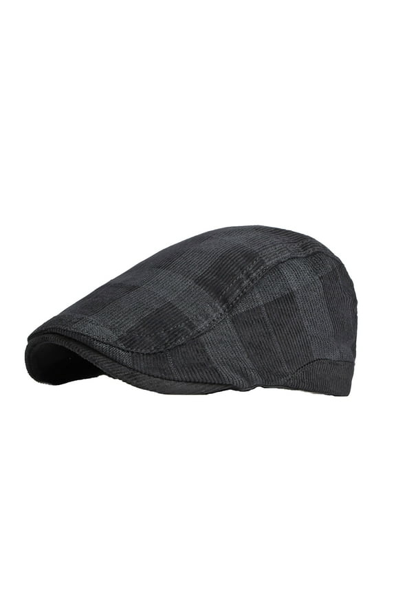 Beret Hats Newsboy Cap Beret Cap Newspaper Boy Hat Mens Beret Hats for Men's Cap Black One Size