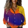 thumbnail image 1 of MESSUEN Button Down Shirts for Women Baggy Shirts Long Sleeve Undershirt for Women Sweatshirts Women Womens Long Sleeve Shirts Fall Blouses for Women Long Sweatshirts for Women Watermelon Red L, 1 of 9