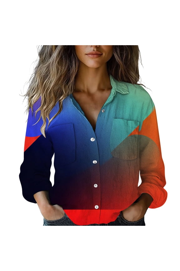 Button Down Shirts for Women Baggy Shirts Long Sleeve Undershirt for Women Womans Shirts Fall Womens Shirts Long Sleeve Shirts for Women Casual Womens Fall Blouses Red M