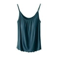 thumbnail image 1 of MESSUEN Camisole Tops for Women Tank with Built in Bra for Women Crew Neck Camisole Tank for Built in Bras Shelf Bra Padded Tanks Fit Womens Summer Shirts Womens Shirts Casual Green 3XL, 1 of 7