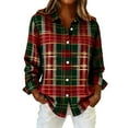 thumbnail image 1 of MESSUEN Christmas Shirts for Women Christmas Party Outfits for Women Christmas Dresses for Women Fall Shirts Women Fashion Sweatshirt Fall Sweatshirts Womens Sweatshirts Blackish Green L, 1 of 4