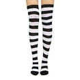 thumbnail image 1 of MESSUEN Compression Socks Thigh High Striped Socks Warm Knee High Socks Men Sock Thigh High Socks for Women Socks Mens Sock Black One Size, 1 of 6