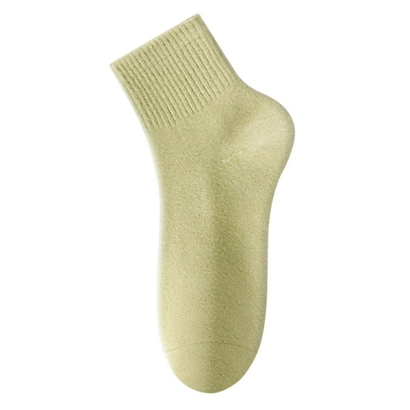 MESSUEN Cotton Socks Mid Crew Socks Hiking Socks Women's Athletic Socks Womens Socks Ladies Socks Women Socks Mint Green One Size