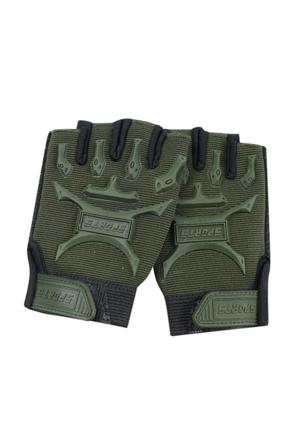 Cycling Gloves Fingerless Bike Gloves Sun Protection Gloves Heat Glove Thermal Gloves for Women Mittens for Men Jersey Gloves for Men Green M