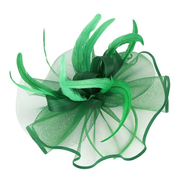 MESSUEN Fascinator Hat for Tea Party Women Womens Church Hats Ladies Church Hats Tea Party Hat for Women Hair Fascinators for Women Headpiece for Women Green One Size