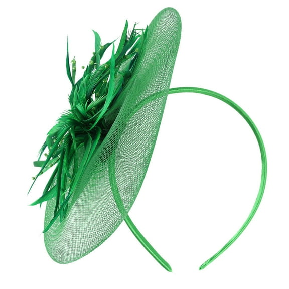 MESSUEN Fashion Hat Dress Hat Tea Party Hats for Girls Womens Church Hats Dress Hats for Women Tea Party Headband Fancy Hats for Women Green One Size