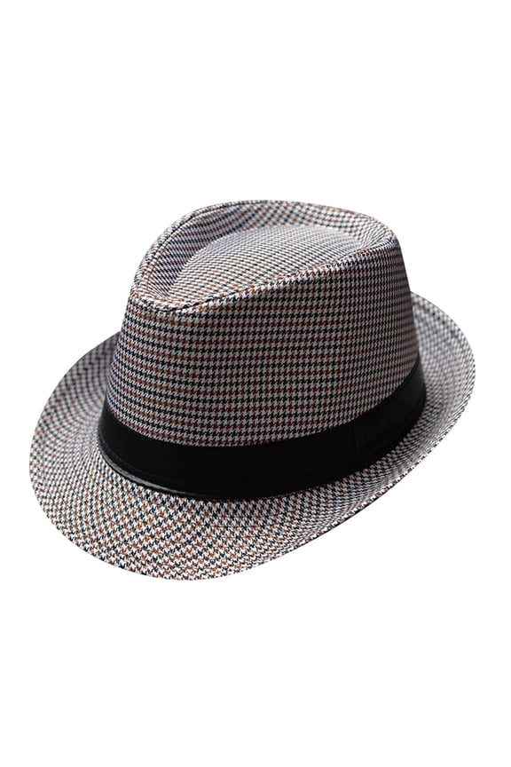 Fedoras for Men Top Hat Dress Hats for Men and Women Retro Jazz Hat British Sun Hat Travel Sun Hat Mens Fedora Hats Sun Hat Men Coffee One Size