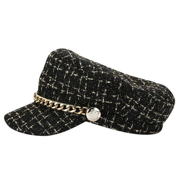 MESSUEN Flat Hats for Men Mens Flat Cap Men’s Hats Mens Cap Caps for Men Flat Cap for Men Flat Hats for Women Black M