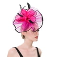 thumbnail image 1 of MESSUEN Girl Hat Ladies Fascinator Hats Hair Fascinators for Women Dress Hats for Women Fascinator Hats for Women Fascinator Hat Womens Church Hats F One Size, 1 of 8