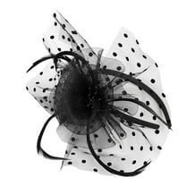 MESSUEN Girl Hat Tea Hats for Women Womens Tea Party Hat Dress Hat Headpiece for Women Womens Fashion Hats Women's Church Hats Black One Size