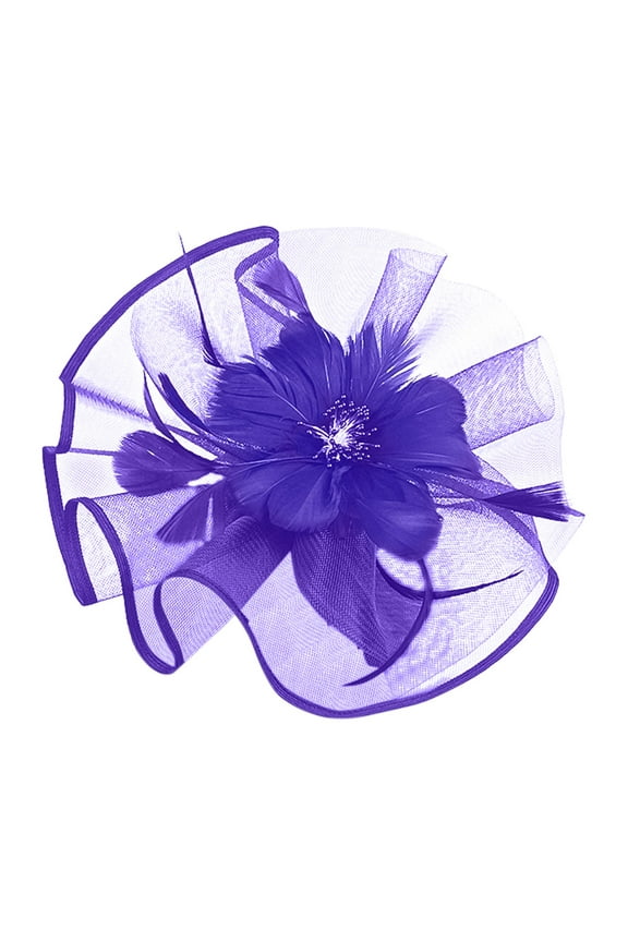 Girls Tea Party Hat Fascinators Hat Hats for Tea Party for Women Tea Hats for Women Church Hats for Women Womens Tea Party Hat Ladies Hats for Church Purple One Size