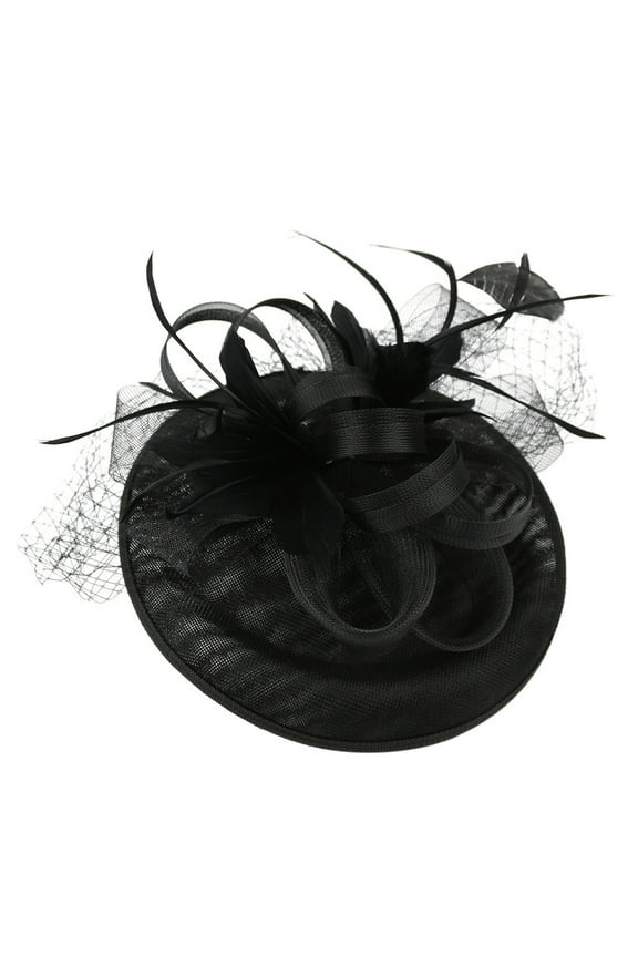 Girls Tea Party Hat Tea Party Hats for Women Ladies Church Hats Tea Hats for Women Womens Dress Hats Fascinators Hat Headbands for Women Black One Size