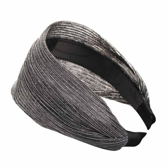 MESSUEN Hair Elastics Hair Bands for Women's Hair Girls Headbands Womens Hair Accessories Womens Hair Bands Scrunchies for Women Head Bands Silver One Size