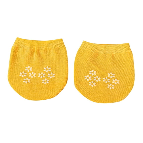 MESSUEN Half Socks for Women Flat Socks for Women Invisible Socks Women's Socks for Women Socks Men Socks for Women Crew Yellow One Size