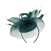 MESSUEN Headbands for Women Fascinators Hats for Women Tea Party Tea Hats for Women Tea Party Hats Women's Church Hats Ladies Fascinator Hats Church Hats for Women Army Green One Size
