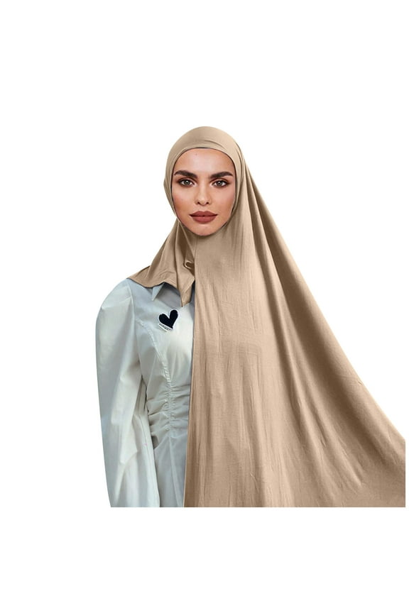 Hijab Scarf Long Shawl Warm Scarf Poncho Womens Cape for Women Womens Ponchos Women's Winter Scarves Beige One Size