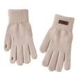 thumbnail image 1 of MESSUEN Hiking Gloves Womens Winter Gloves Ski Gloves Cold Weather Gloves Work Gloves Cotton Gloves for Women Exercise Gloves Men's Gloves Snow Gloves Warm Gloves Driving Beige One Size, 1 of 6