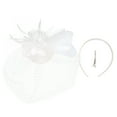 thumbnail image 1 of MESSUEN Ladies Church Hats Hair Fascinators for Women Fashion Hats for Women Dress Hat Tea Party Hats for Girls Womens Fashion Hats Fascinators Hat White One Size, 1 of 8