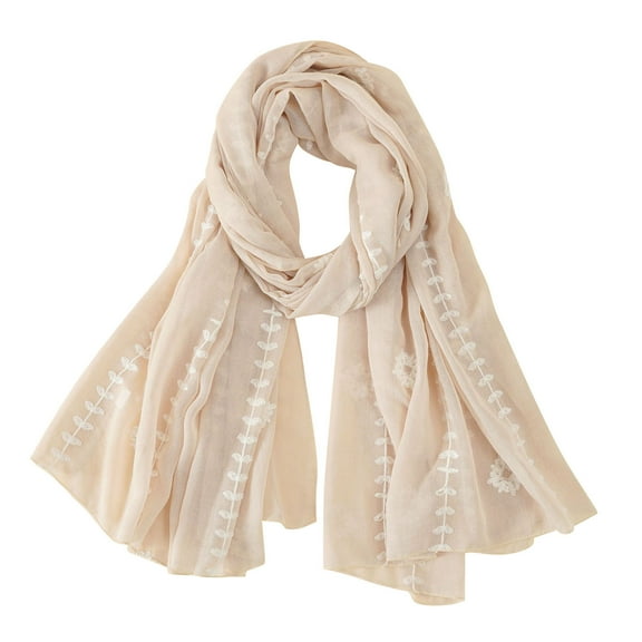 MESSUEN Linen Scarf Scarves for Women Lightweight Silk Scarf for Women Silk Scarves Silk Scarf Women Silk Scarf Long Silk Scarf for Women Beige One Size