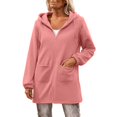 thumbnail image 1 of MESSUEN Long Hoodie Thick Sweatshirts for Women Workout Hoodies for Women Thermal Tops for Women Cute Tops Sweatshirts Women Womens Tops Long Sleeve Pink 2XL, 1 of 9