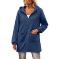 thumbnail image 1 of MESSUEN Long Hoodie Thick Sweatshirts for Women Workout Hoodies for Women Womens Zip Up Sweatshirt Hoodies Women Zip Up Sweatshirt Woman Hoodies Navy M, 1 of 9