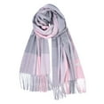 thumbnail image 1 of MESSUEN Long Scarves for Women Vintage Shawl Winter Ponchos for Women's Winter Scarves Shawl for Women Womens Poncho Women Poncho Sweater Pink 1 One Size, 1 of 4