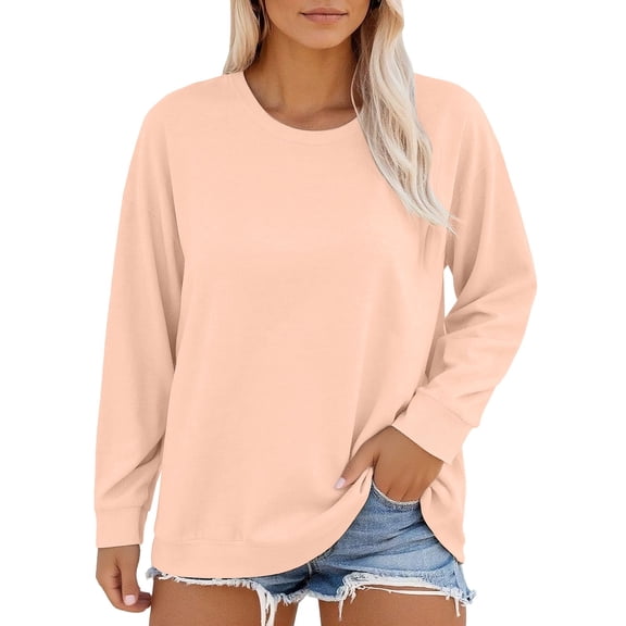 MESSUEN Long Sleeve Undershirt for Women Lightweight Sweatshirts for Women Plus Size Sweatshirt Women's Sweatshirt Cute Sweatshirts Woman Shirts Women Sweatshirt Watermelon Red 1 3XL