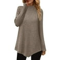 thumbnail image 1 of MESSUEN Long Sweaters for Women Long Sleeve Sweaters for Women Winter Sweaters for Women Womens Winter Sweater Woman Shirts Oversized Sweater Winter Sweater Brown L, 1 of 7