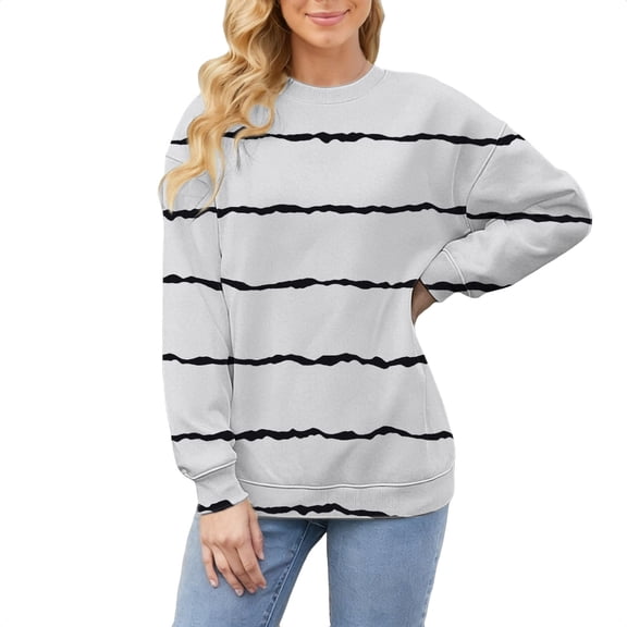 MESSUEN Long Sweatshirts for Women Long Sleeve Undershirt for Women Winter Sweatshirts for Women Womens Fall Shirts Women Sweatshirts Fall Shirt Womens Shirts White L