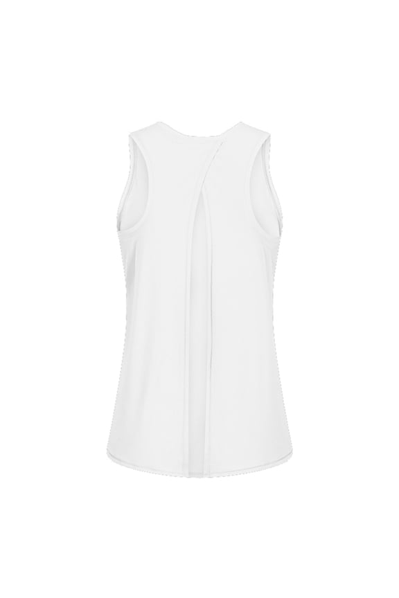 Loose Workout Tops for Women Backless Tank Tops for Women Crew Neck Raglan Open Back Workout Tie Back Tank Muscle Shirts Ladies Tops and Blouses Basics Womens Tank Tops White XL