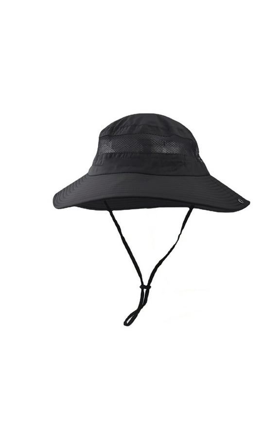 Men Sun Hat Hiking Hats for Men Wide Brim Hats for Men Sun Hat Sun Wide Brim Bucket Hat Foldable Bucket Hats for Men Outdoor Hats for Men Black M