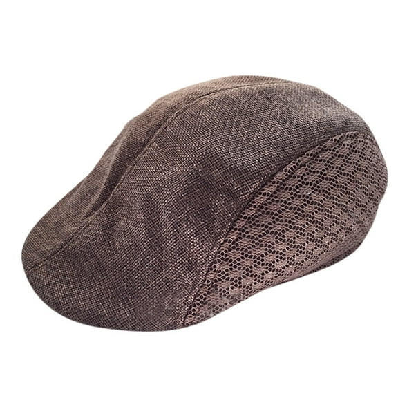 MESSUEN Men's Newsboy Hat Cap Hats for Men Beret for Men Newsboy Hat for Men Mens Newsboy Hat Men's Cap Newsboy Cap for Men Coffee One Size