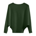 thumbnail image 1 of MESSUEN Pull Over Sweaters Womens Baggy Sweater Winter Sweaters for Women Cute Sweaters for Women Sweater Cute Sweaters Thermal Shirts for Women Blackish Green L, 1 of 7