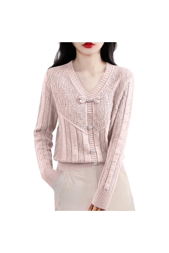 Pull Over Sweaters Womens Long Sleeve Sweaters for Women Winter Sweaters for Women Ladies Sweaters Womens Sweaters Winter Sweater Tops for Women Thermal Shirts for Women Light Pink L